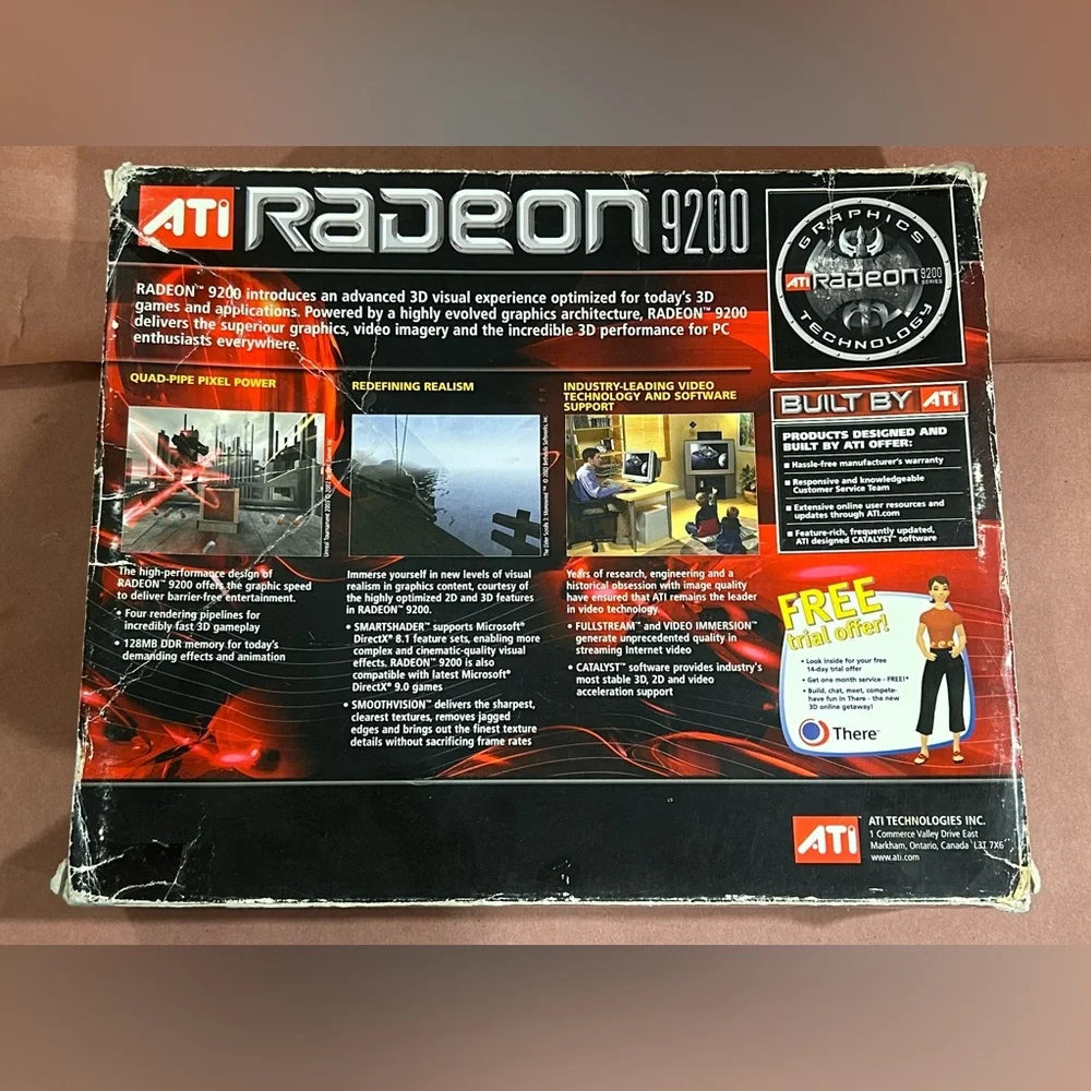 ATI Radeon 9200 Sapphire PCI 128MB 100-436009 NOS Open Box w/Driver & RAGE Disc